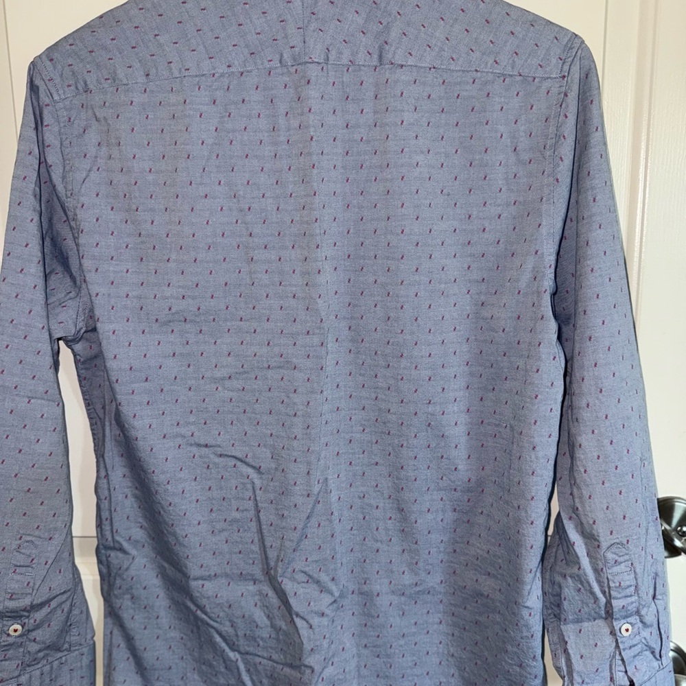 Original Penguin Blue Patterned Button Down Herit… - image 8